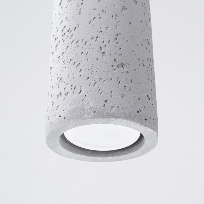 Chandelier on a string ELECTRA 1xGU10/10W/230V concrete/grey