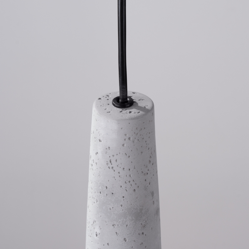 Chandelier on a string ELECTRA 1xGU10/10W/230V concrete/grey