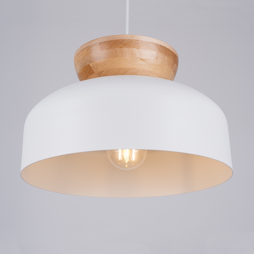 Chandelier on a string MARION 1xE27/15W/230V d. 29,5 cm white