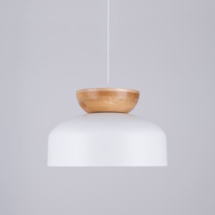 Chandelier on a string MARION 1xE27/15W/230V d. 29,5 cm white