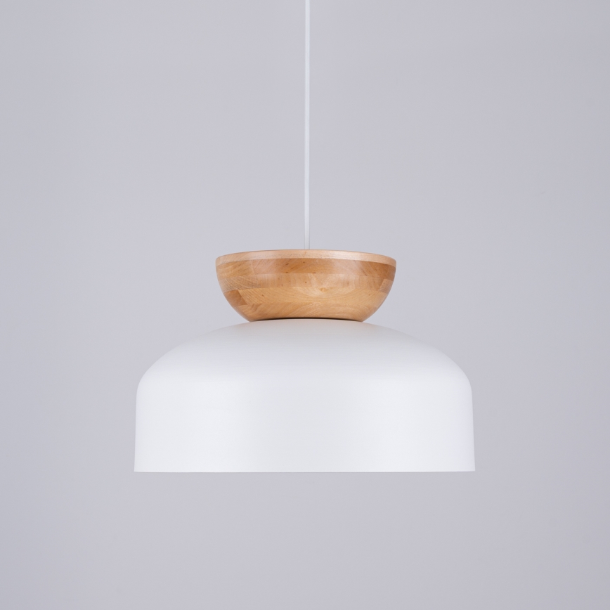 Chandelier on a string MARION 1xE27/15W/230V d. 29,5 cm white