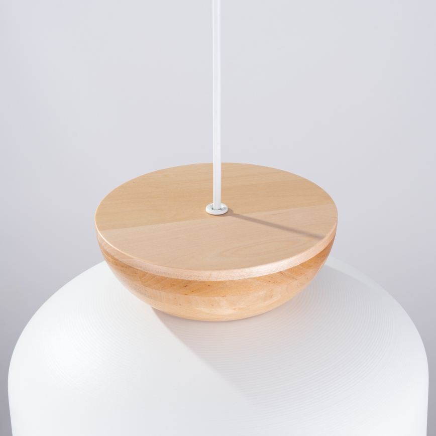 Chandelier on a string MARION 1xE27/15W/230V d. 29,5 cm white