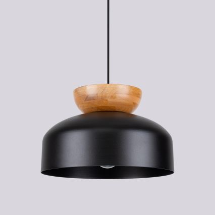 Chandelier on a string MARION 1xE27/15W/230V d. 29,5 cm black