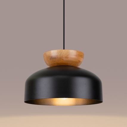 Chandelier on a string MARION 1xE27/15W/230V d. 29,5 cm black