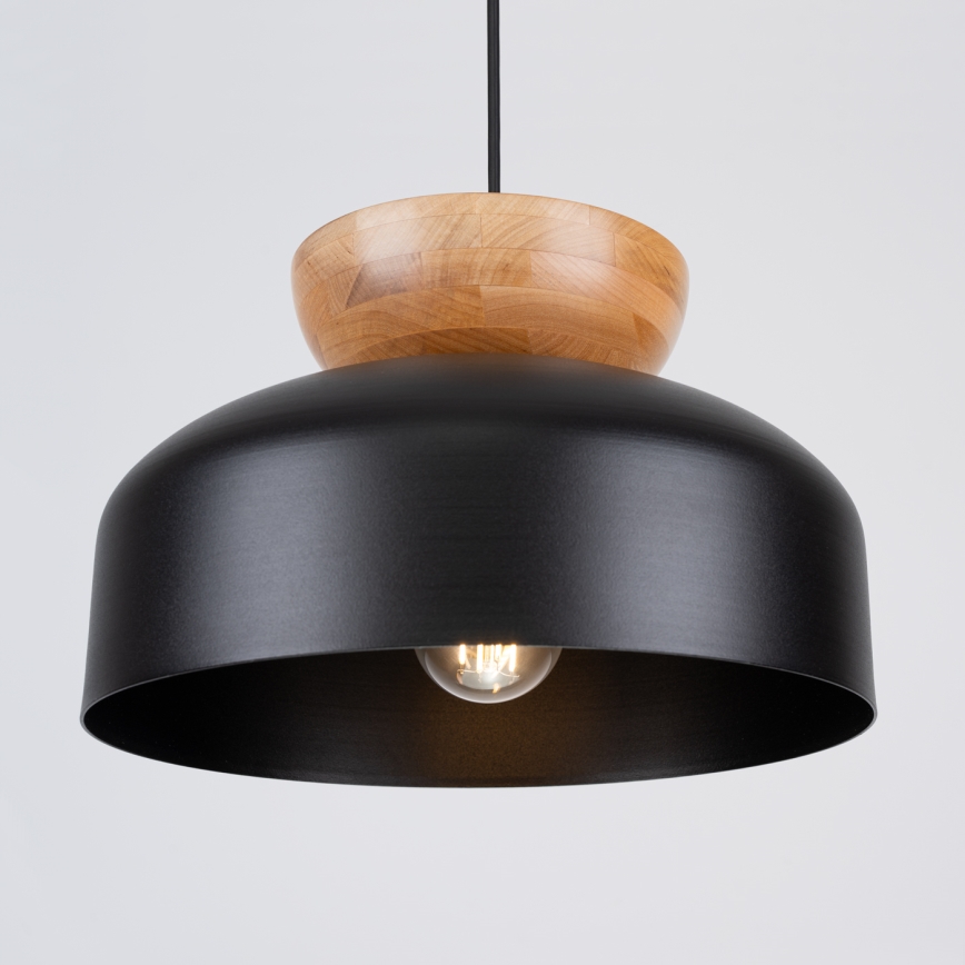 Chandelier on a string MARION 1xE27/15W/230V d. 29,5 cm black