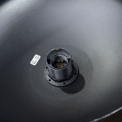 Chandelier on a string MARION 1xE27/15W/230V d. 29,5 cm black