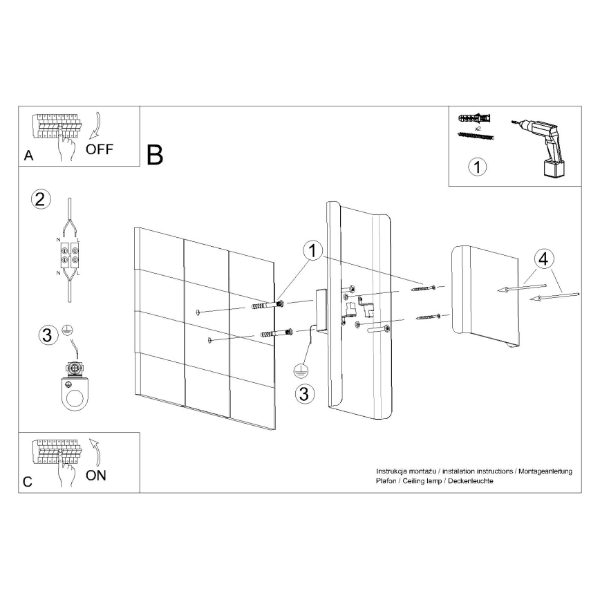 Wall light DURLIN 2xG9/8W/230V white
