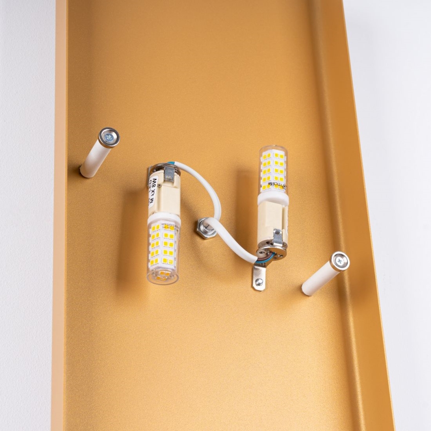 Wall light DURLIN 2xG9/8W/230V gold/white