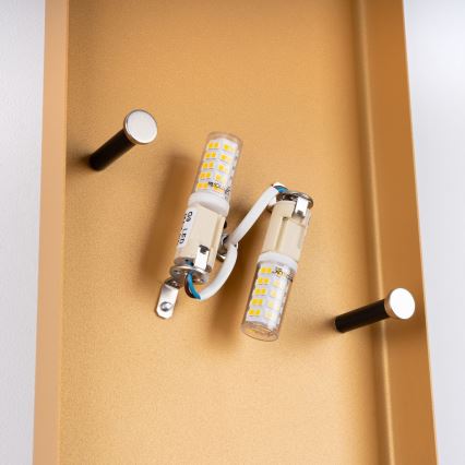 Wall light DURLIN 2xG9/8W/230V gold/black
