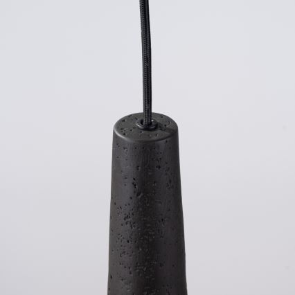 Chandelier on a string ELECTRA 1xGU10/10W/230V concrete/black