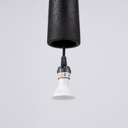 Chandelier on a string ELECTRA 1xGU10/10W/230V concrete/black
