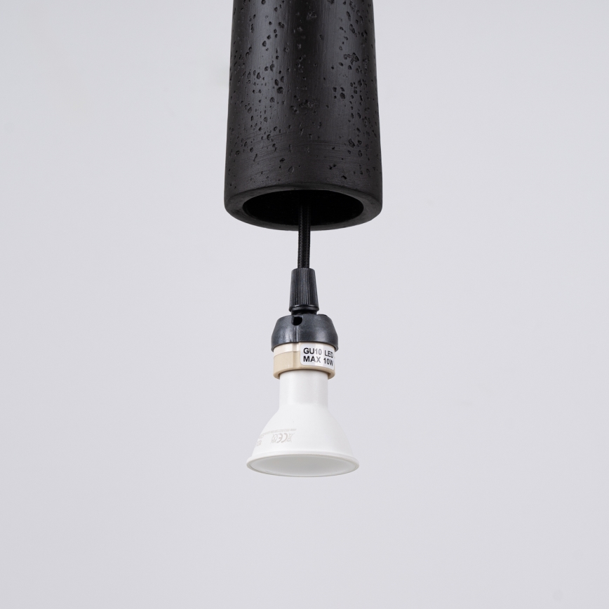 Chandelier on a string ELECTRA 1xGU10/10W/230V concrete/black