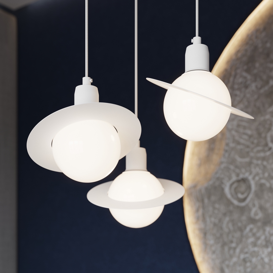 Chandelier on a string HYPERION 1xG9/8W/230V white