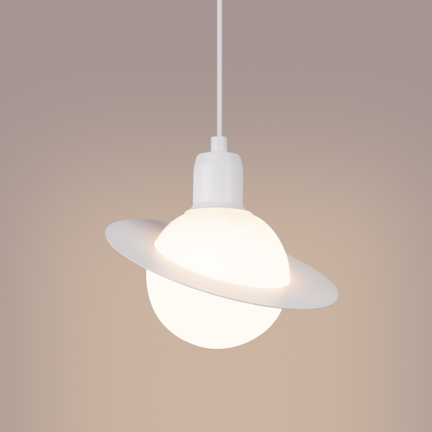 Chandelier on a string HYPERION 1xG9/8W/230V white