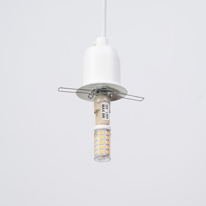 Chandelier on a string HYPERION 1xG9/8W/230V white