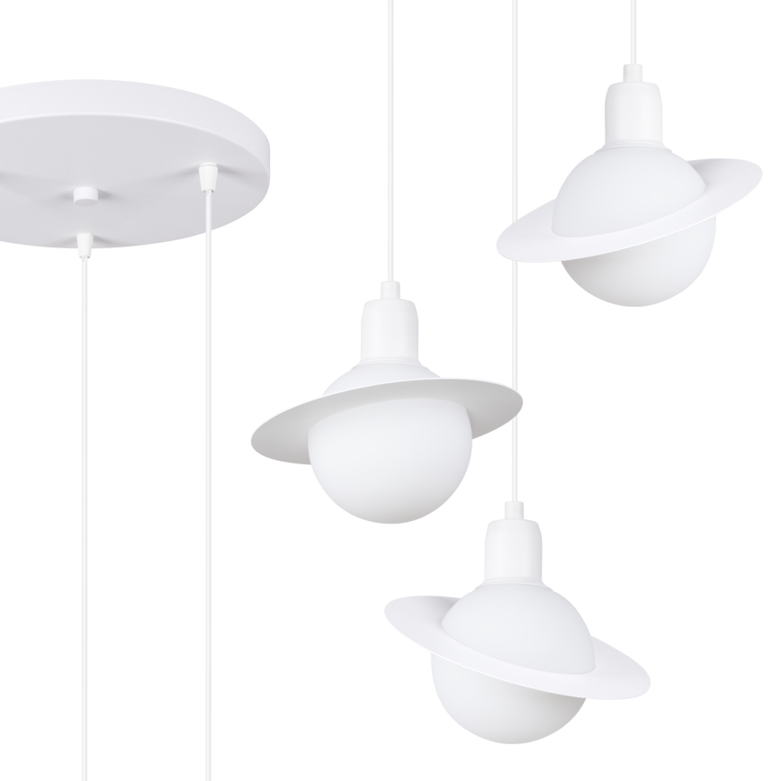 Chandelier on a string HYPERION 3xG9/8W/230V white