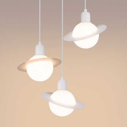 Chandelier on a string HYPERION 3xG9/8W/230V white
