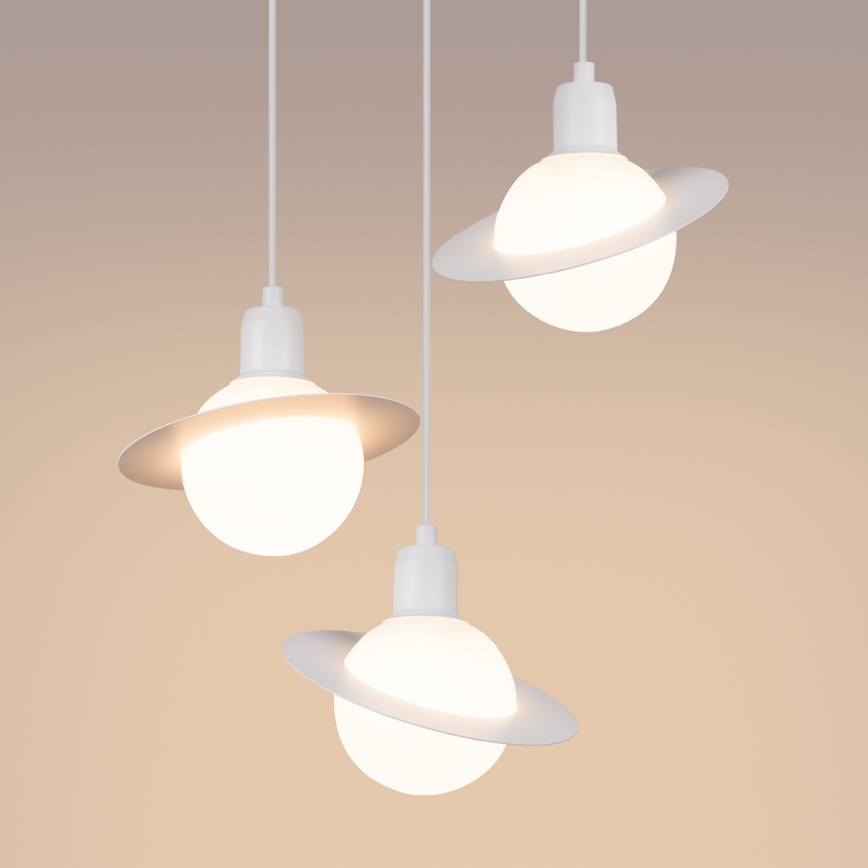 Chandelier on a string HYPERION 3xG9/8W/230V white