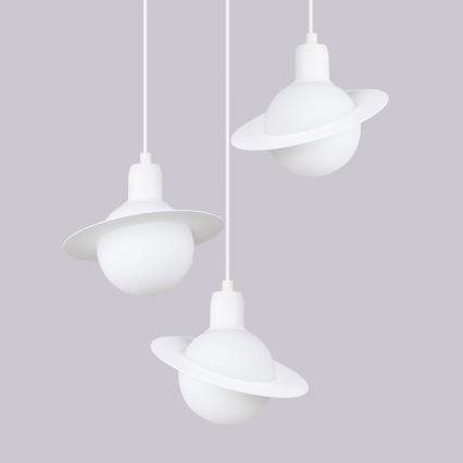 Chandelier on a string HYPERION 3xG9/8W/230V white