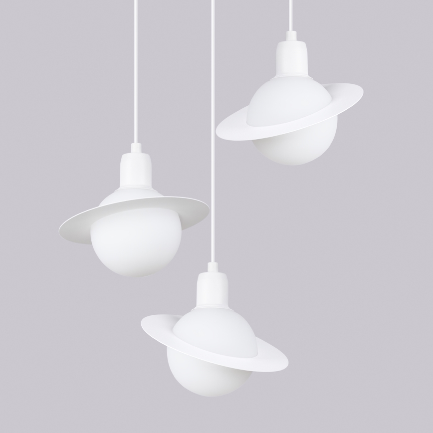 Chandelier on a string HYPERION 3xG9/8W/230V white