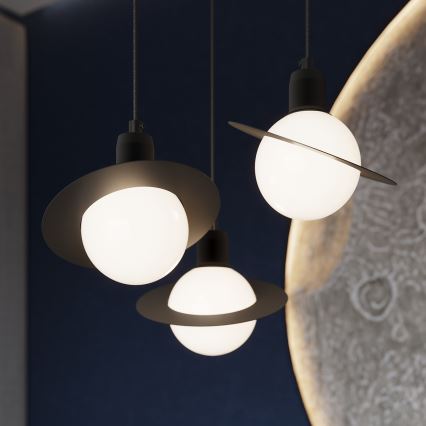 Chandelier on a string HYPERION 1xG9/8W/230V black