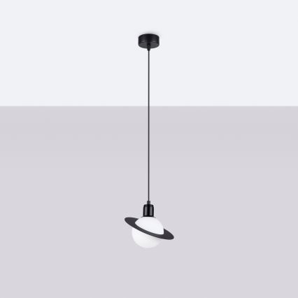 Chandelier on a string HYPERION 1xG9/8W/230V black