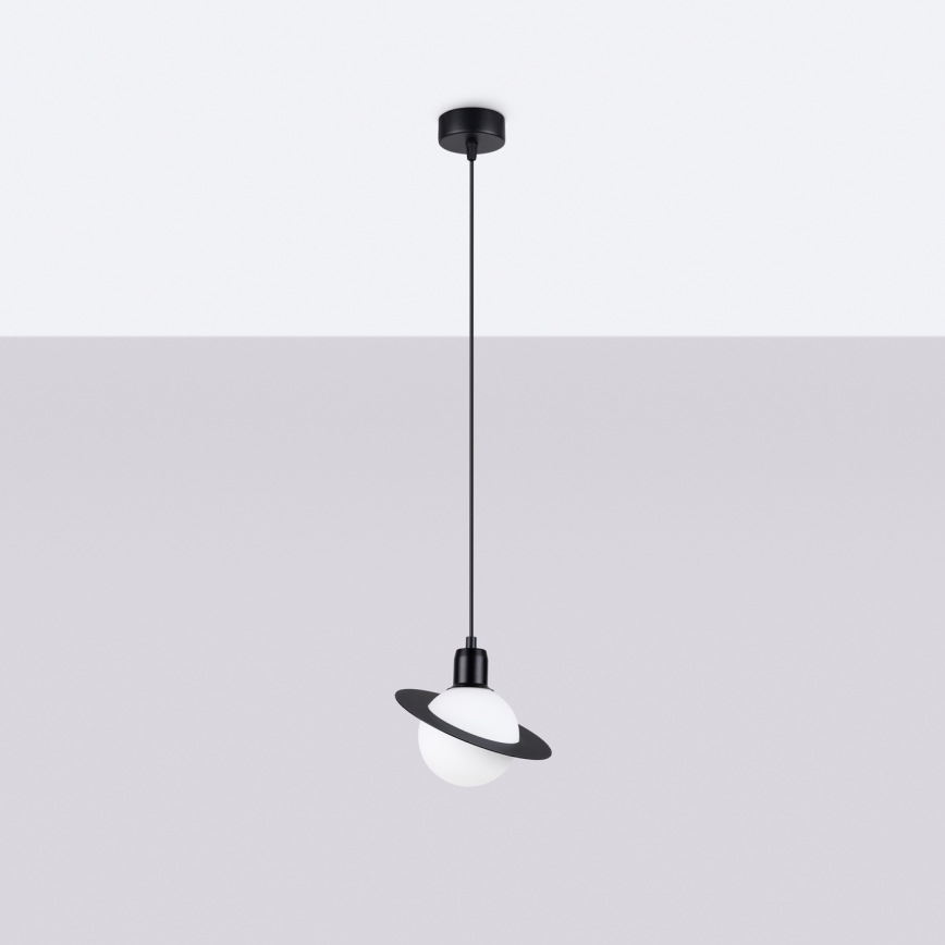Chandelier on a string HYPERION 1xG9/8W/230V black