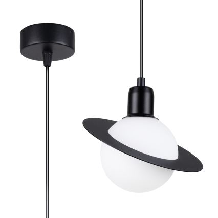 Chandelier on a string HYPERION 1xG9/8W/230V black