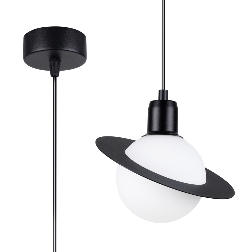 Chandelier on a string HYPERION 1xG9/8W/230V black