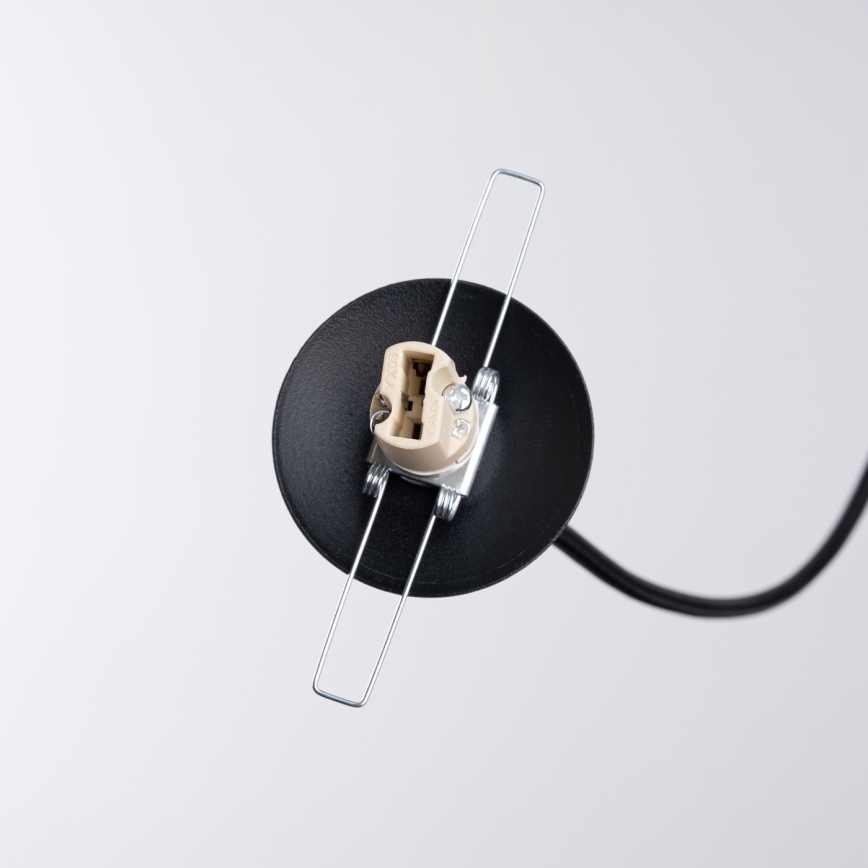 Chandelier on a string HYPERION 1xG9/8W/230V black
