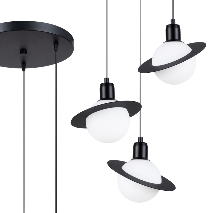 Chandelier on a string HYPERION 3xG9/8W/230V black