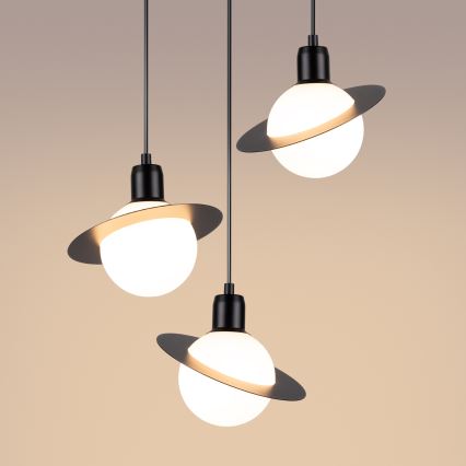 Chandelier on a string HYPERION 3xG9/8W/230V black