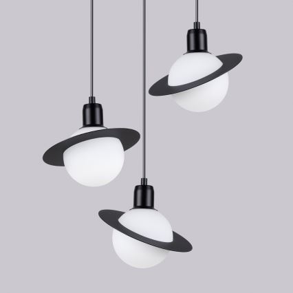 Chandelier on a string HYPERION 3xG9/8W/230V black