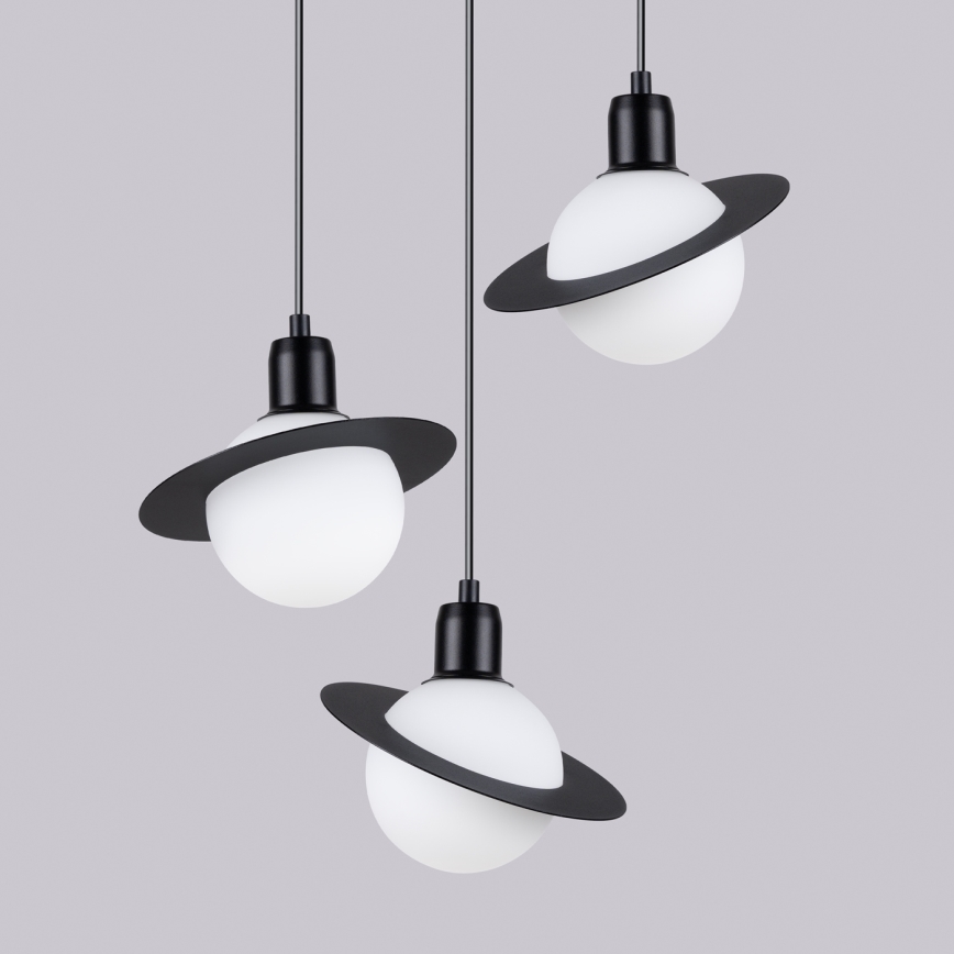 Chandelier on a string HYPERION 3xG9/8W/230V black