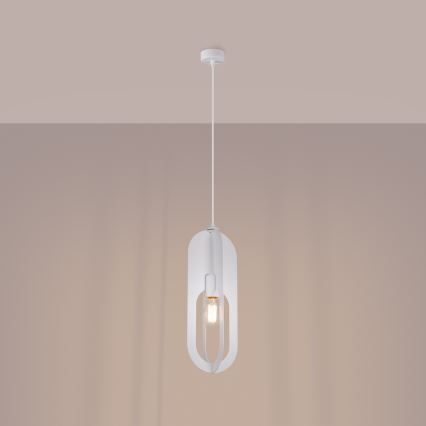 Chandelier on a string NICUS 1xE27/15W/230V white