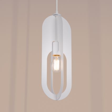 Chandelier on a string NICUS 1xE27/15W/230V white