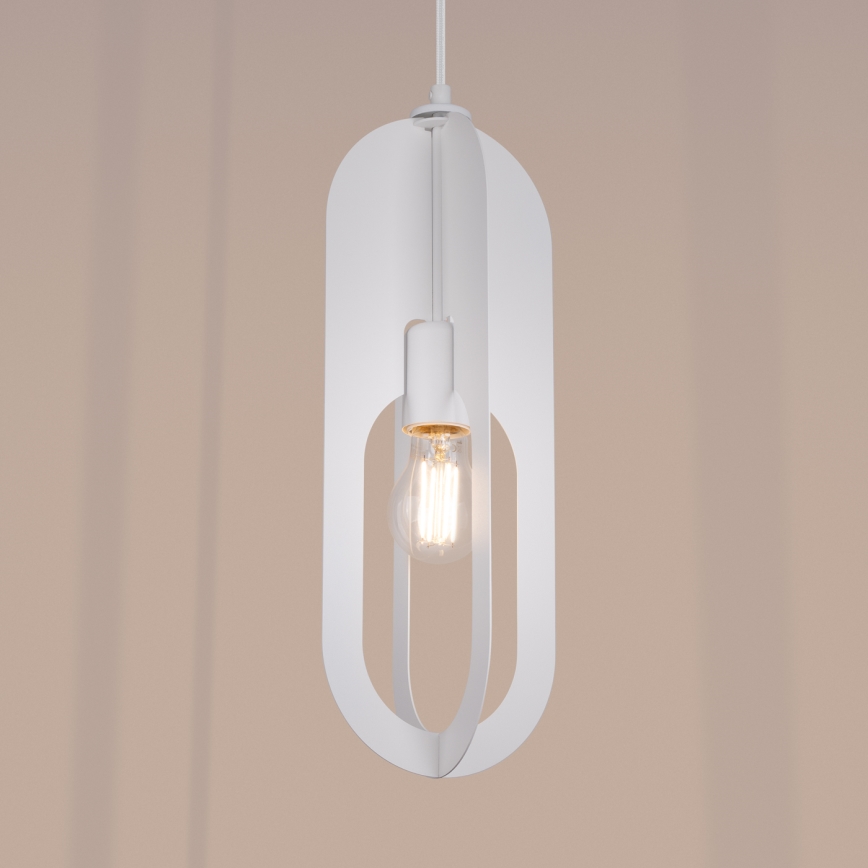 Chandelier on a string NICUS 1xE27/15W/230V white