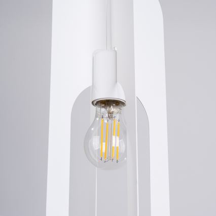 Chandelier on a string NICUS 1xE27/15W/230V white