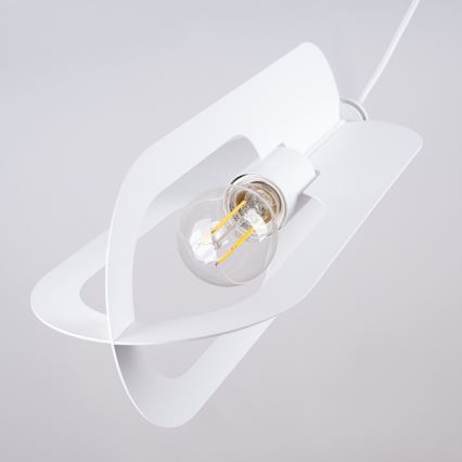 Chandelier on a string NICUS 1xE27/15W/230V white