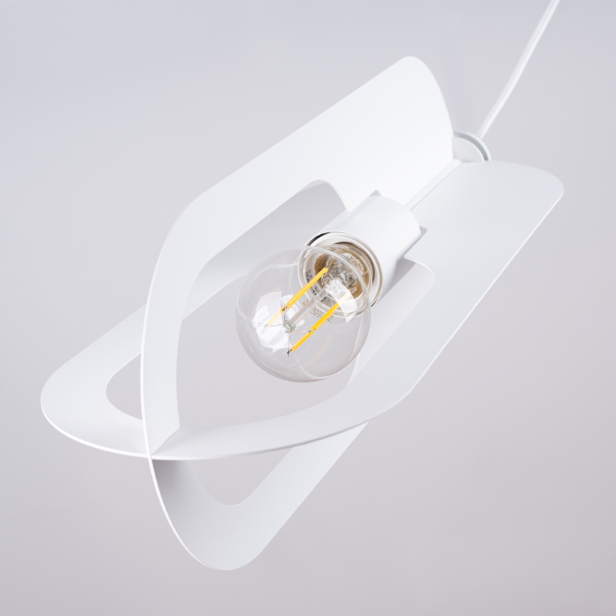 Chandelier on a string NICUS 1xE27/15W/230V white
