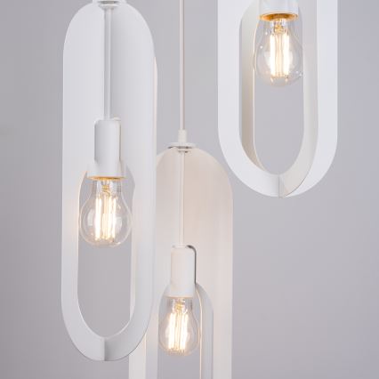 Chandelier on a string NICUS 3xE27/15W/230V white