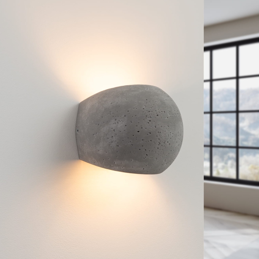 Wall light GLOBE 2xG9/8W/230V concrete/grey