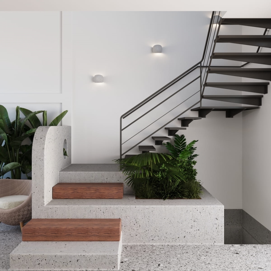 Wall light GLOBE 2xG9/8W/230V concrete/grey