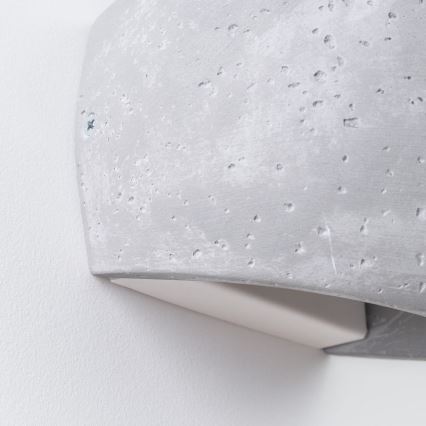 Wall light GLOBE 2xG9/8W/230V concrete/grey