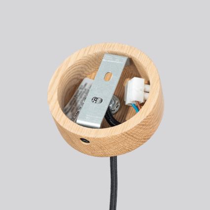 Cable-suspended pendant MAB 1xE27/15W/230V Ø 22 cm concrete/grey