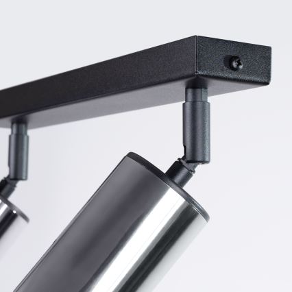 Spotlight WINX 2xGU10/10W/230V black/shiny chrome