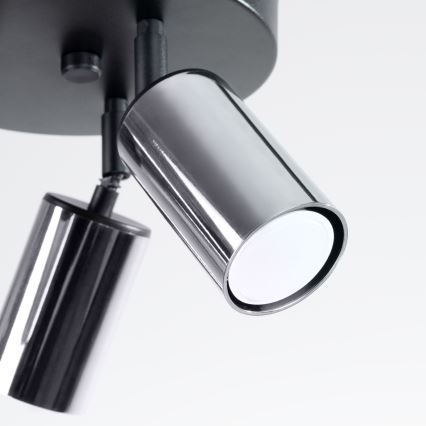 Spotlight WINX 3xGU10/10W/230V black/shiny chrome