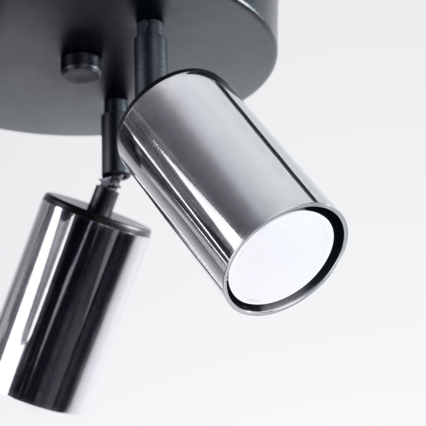 Spotlight WINX 3xGU10/10W/230V black/shiny chrome
