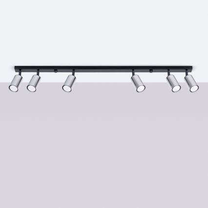 Spotlight WINX 6xGU10/10W/230V black/shiny chrome