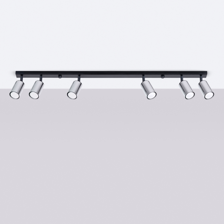 Spotlight WINX 6xGU10/10W/230V black/shiny chrome